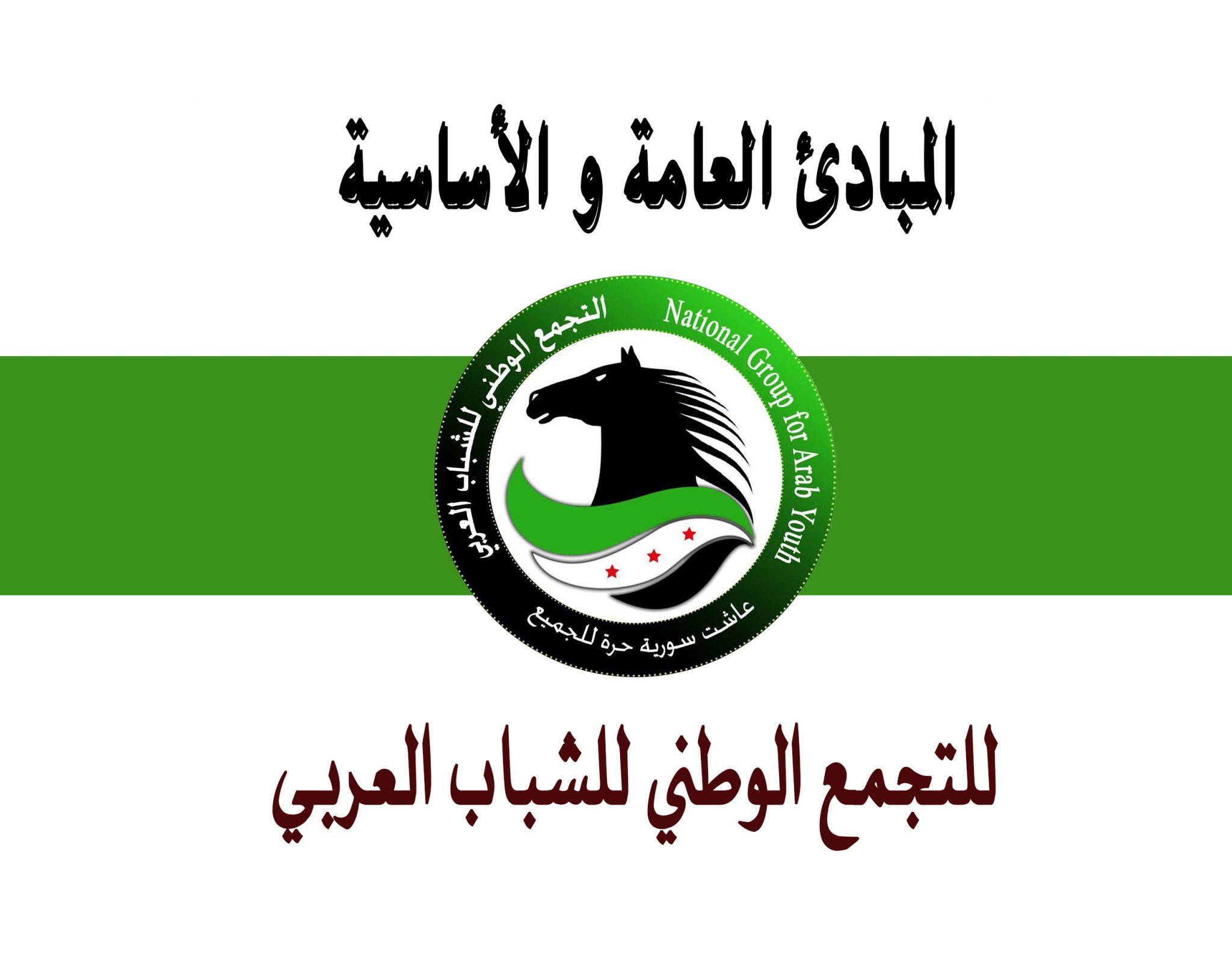 المبادئ العامة ة الأساسية للتجمع الوطني للشباب العربي