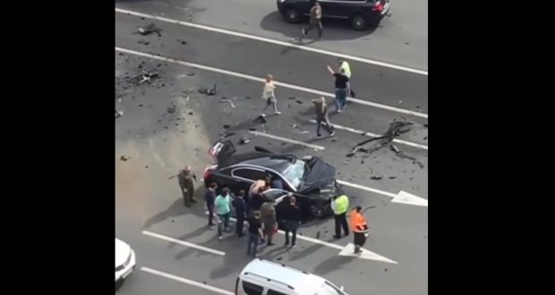 حادث مروري يكاد يقتل بوتين