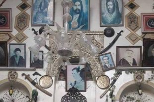 منزل نزار قباني بدمشق يتحول إلى معرض لصور ذوي العمائم السوداء وبشار
